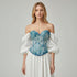 corset-azul-con-flores-estilo-vintage