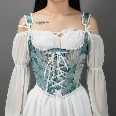 corset-vintage-azul-con-tirantes