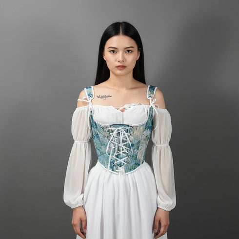 corset-vintage-azul-con-tirantes