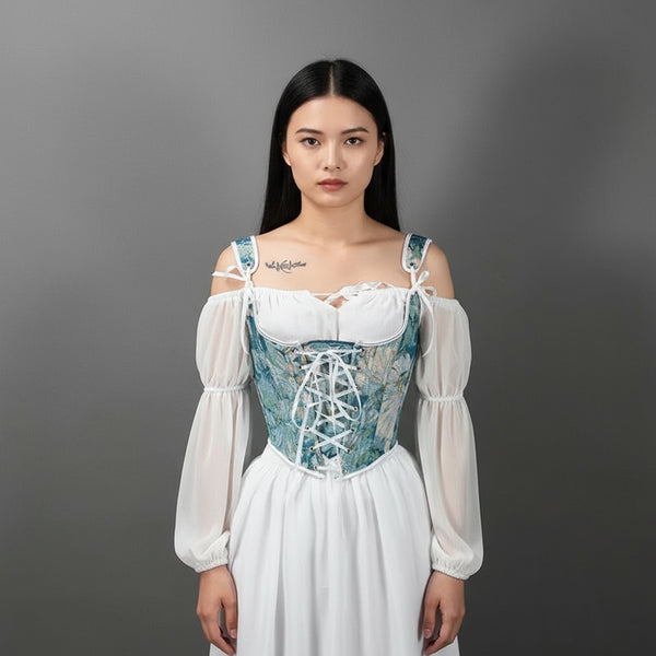 corset-vintage-azul-con-tirantes