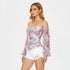 Corset con Flores y Mangas Largas