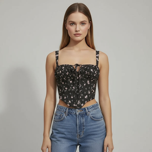 top-bustier-negro-con-estampado-floral