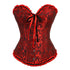 top corset rojo